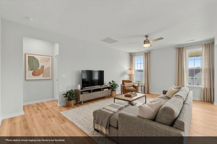 Furnished interior view inside a new home in Hanes Lake, Winston-Salem (Image 8).