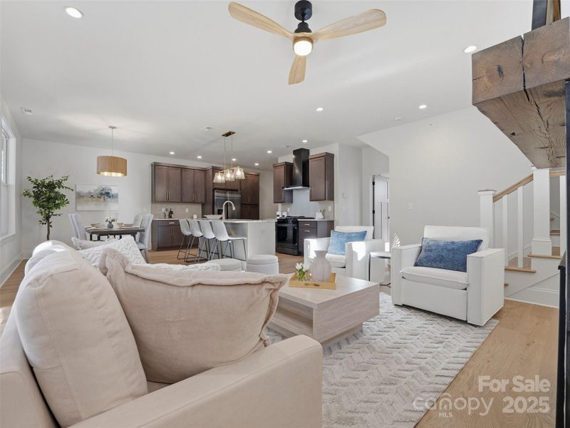 Furnished interior view inside a new home in , Brevard (Image 9). Furnished interior view inside a new home in , Brevard (Image 9).