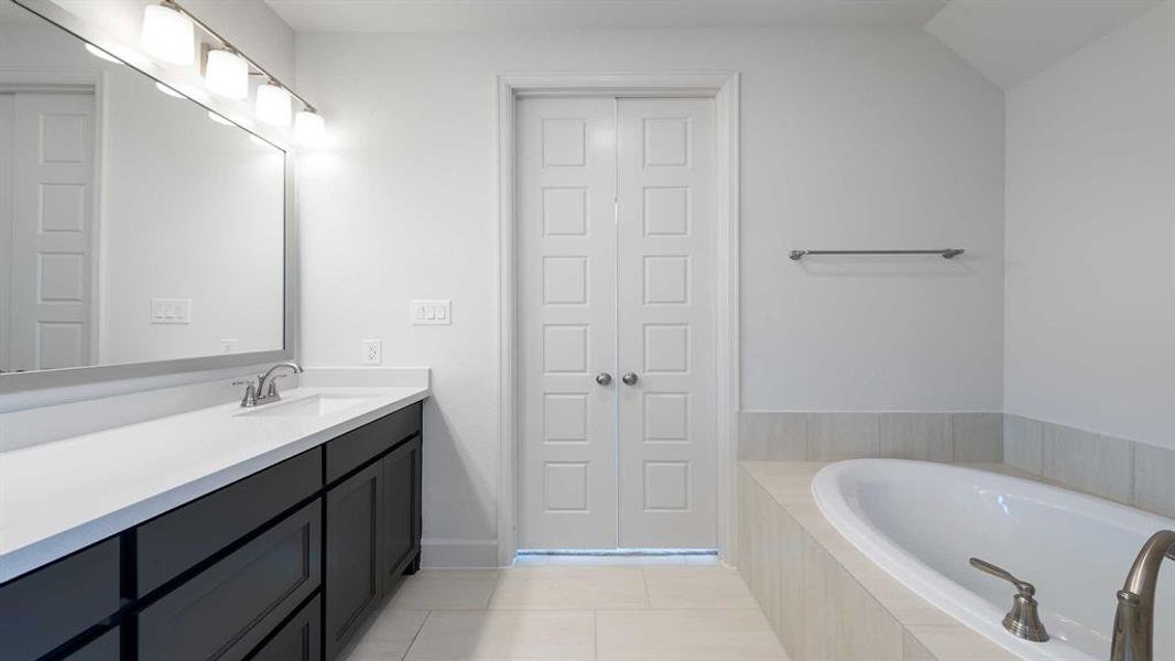 Furnished interior view inside a new home in The Heights At Uptown Celina 45', Celina (Image 10).