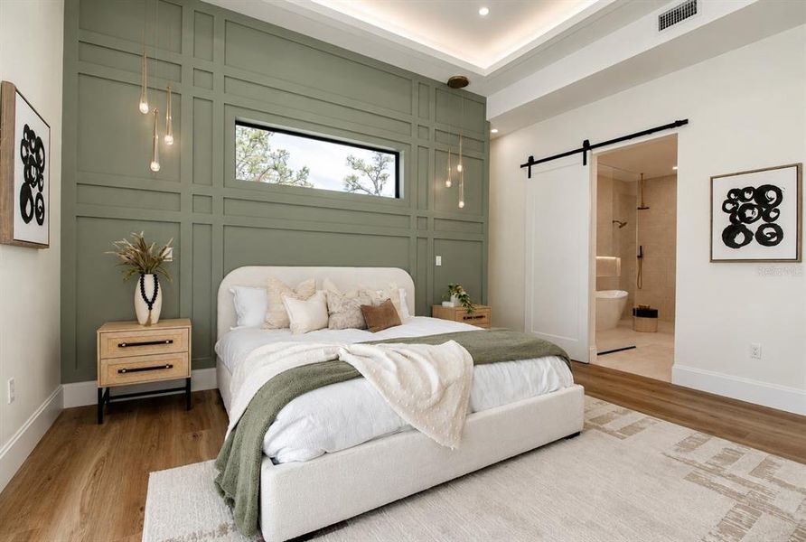 Furnished interior view inside a new home in , Sarasota (Image 43).