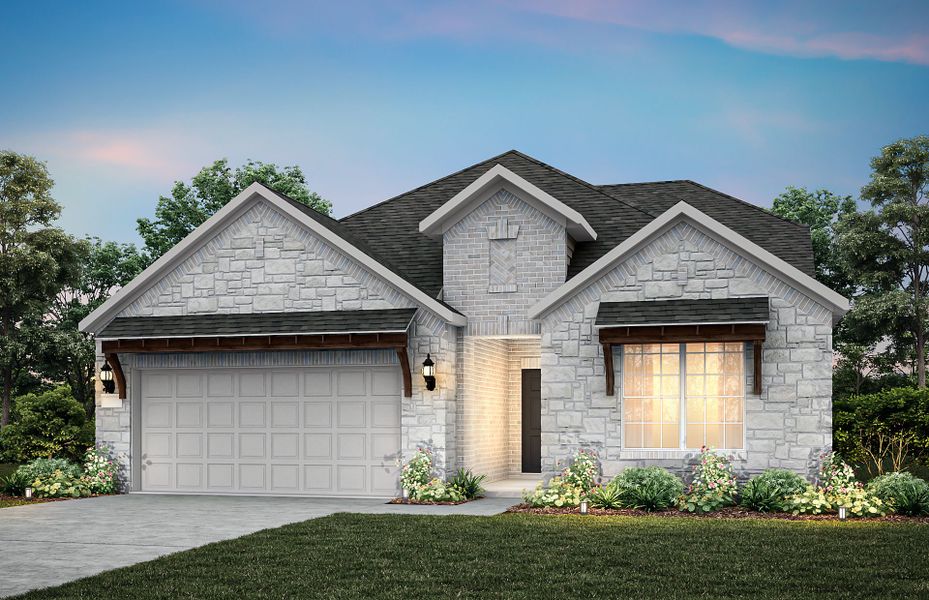 Representative exterior photo of a completed home built from the Harvard by Pulte Homes in Parks of Village Creek, Burleson, TX (Image 2).