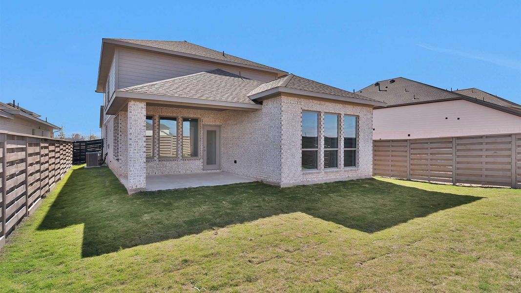 Exterior details and patio area of a home in Austin Point, Richmond (Image 4).
