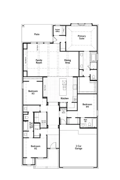 2D floor plan layout of this home in Wellington, Fort Worth, TX (Image 4).