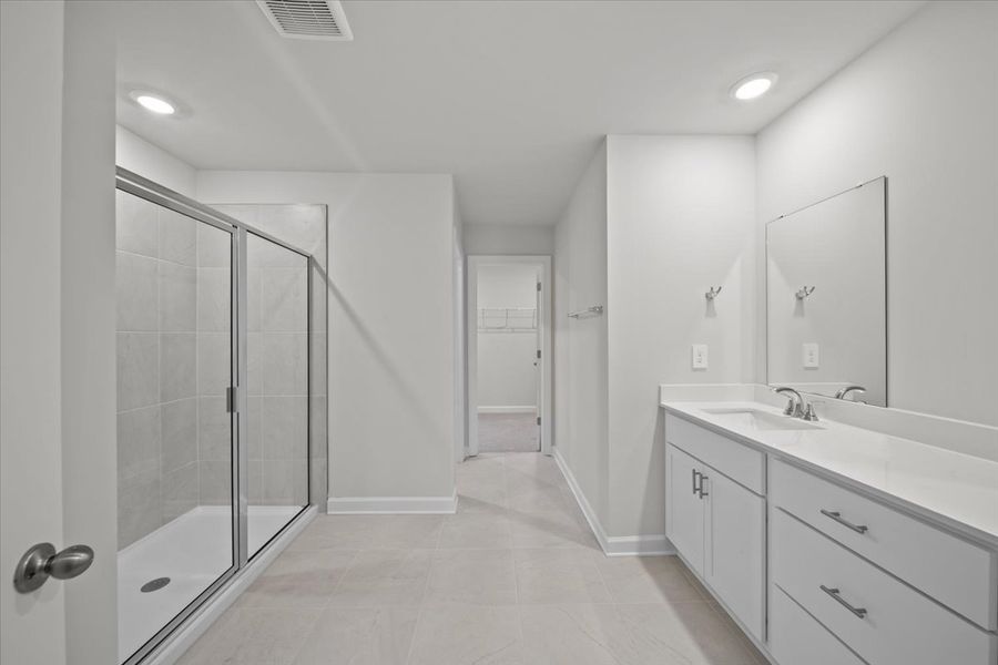 Furnished interior view inside a new home in The Farm at Wells Creek - Signature Collection, Gray Court (Image 10).