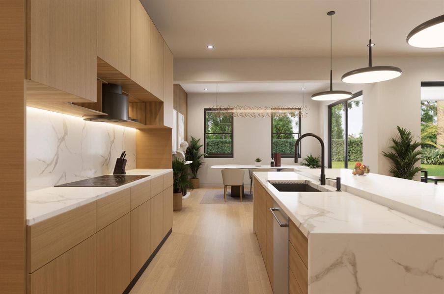 Furnished interior view inside a new home in , West Palm Beach (Image 32).