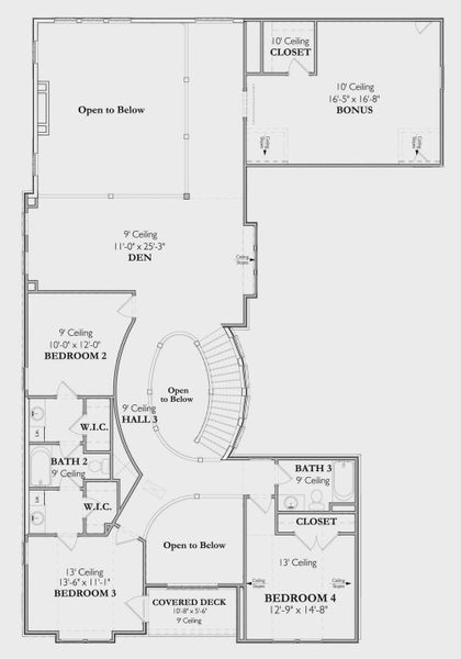 2D floor plan layout for the The Signature Patterson 1F by Signature Homes in Poplar Farms, Franklin, TN (Image 3).