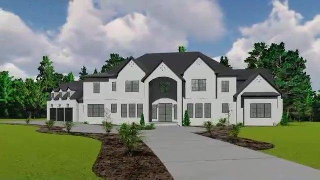 Front exterior of a new home in , Alpharetta, GA, highlighting curb appeal (Image 1).