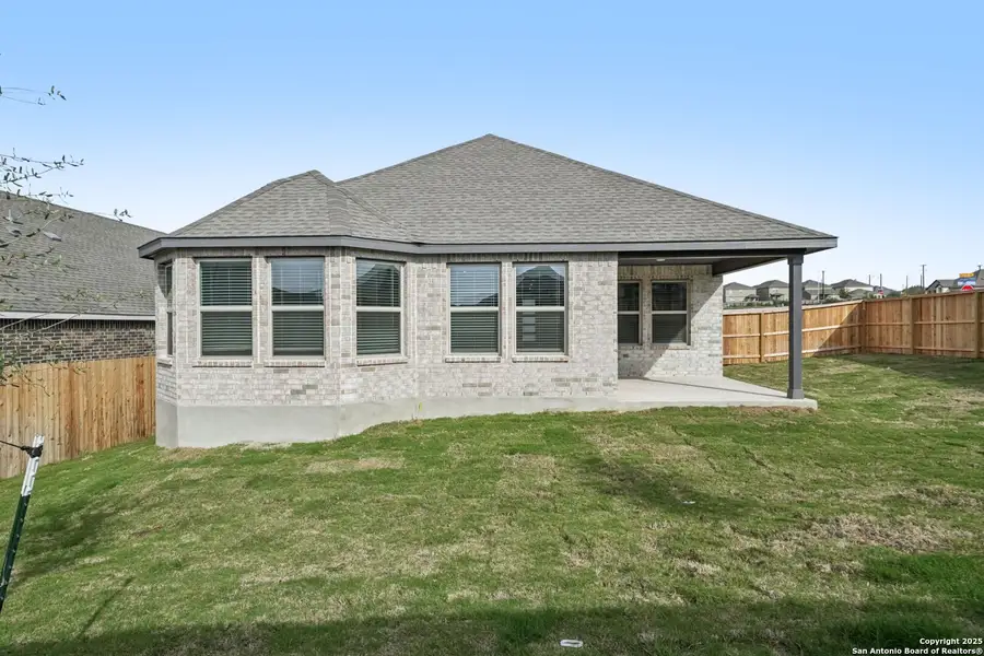 Exterior details and patio area of a home in Arcadia Ridge - Premier Series, San Antonio (Image 3). Exterior details and patio area of a home in Arcadia Ridge - Premier Series, San Antonio (Image 3).