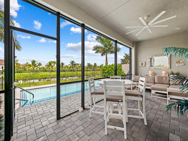 Furnished interior view inside a new home in , Boynton Beach (Image 20).