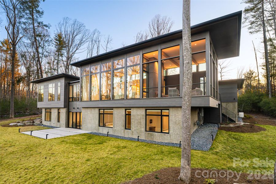 Exterior details and patio area of a home in , Asheville (Image 22).