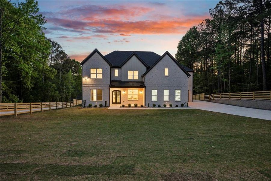 Front exterior of a new home in , Lawrenceville, GA, highlighting curb appeal (Image 29).