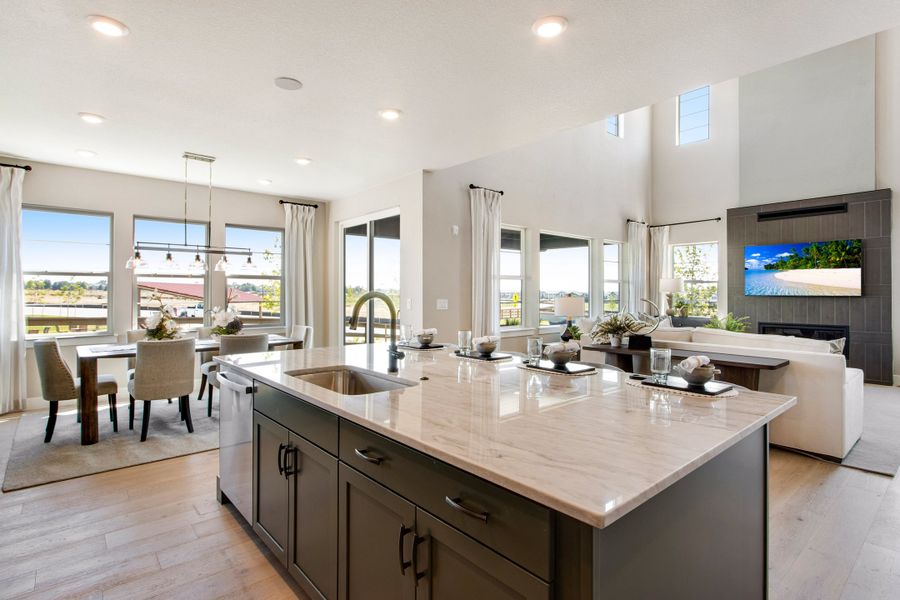 Representative furnished interior of a home built from the The Torin by Tri Pointe Homes in Cordovan, Firestone (Image 13). Representative furnished interior of a home built from the The Torin by Tri Pointe Homes in Cordovan, Firestone (Image 13).