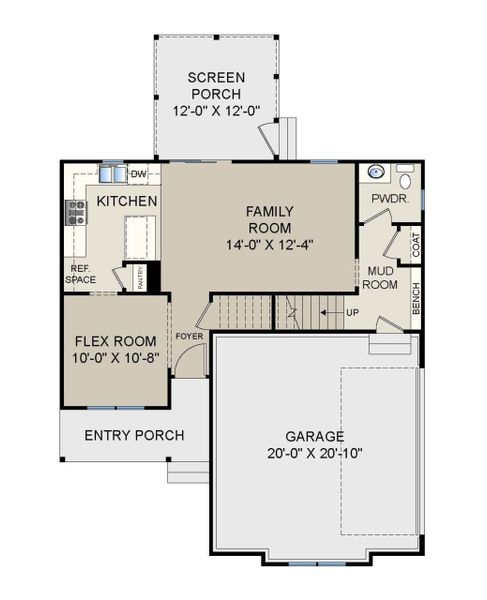 2D floor plan layout for the Wisteria by Grand Oak Homes in Kettle Creek, Zebulon, NC (Image 3). 2D floor plan layout for the Wisteria by Grand Oak Homes in Kettle Creek, Zebulon, NC (Image 3).
