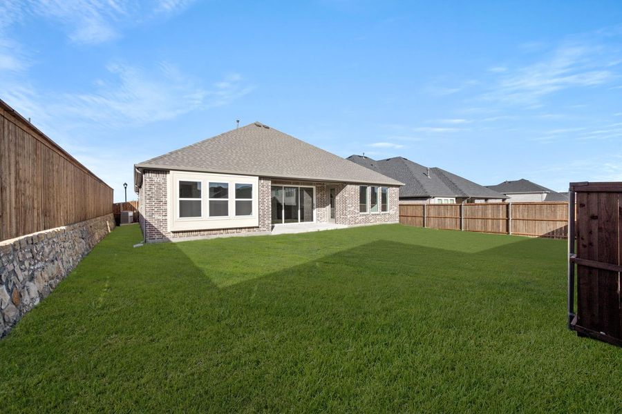 Exterior details and patio area of a home in Bridgewater, Midlothian (Image 3).