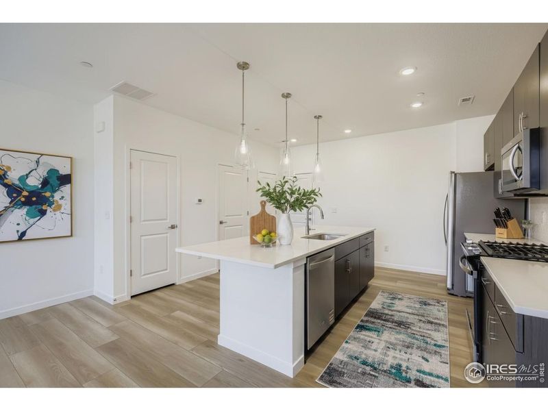 Furnished interior view inside a new home in , Fort Collins (Image 12). Furnished interior view inside a new home in , Fort Collins (Image 12).