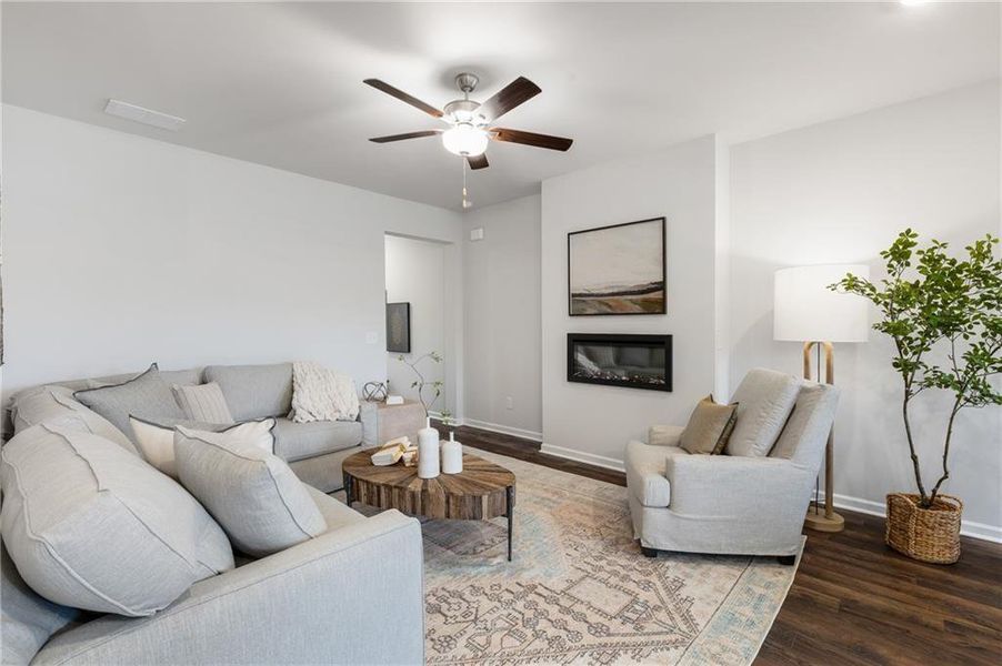 Furnished interior view inside a new home in , Conyers (Image 28).