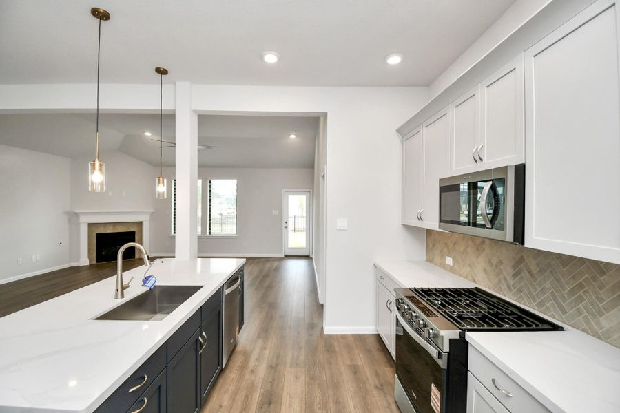 Furnished interior view inside a new home in Arabella on the Prairie: Premier Collection, Richmond (Image 14).