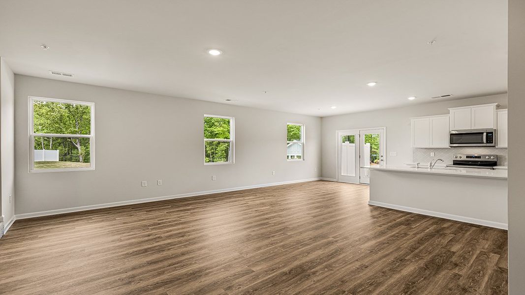 Representative unfurnished interior of a home built from the Sudbury by D.R. Horton in Inverness at Sugarloaf, Lawrenceville (Image 10).