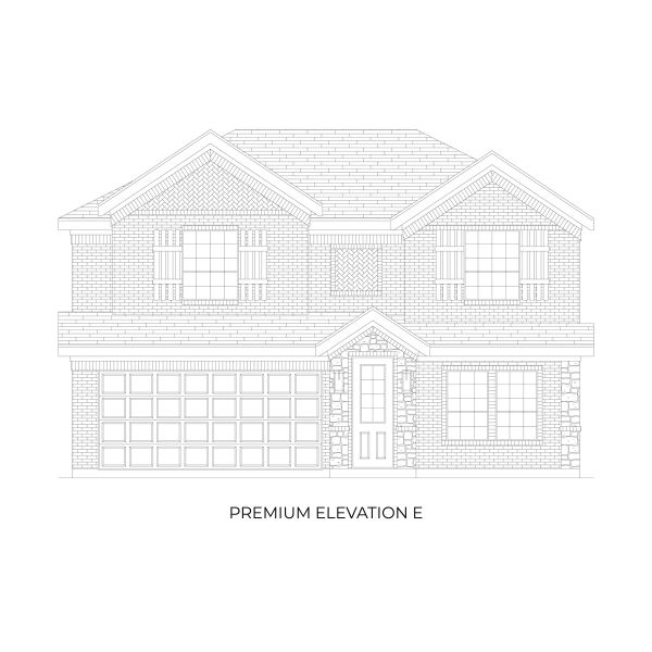 Representative rendering of the exterior for the Reagan Select F by First Texas Homes (Image 12).