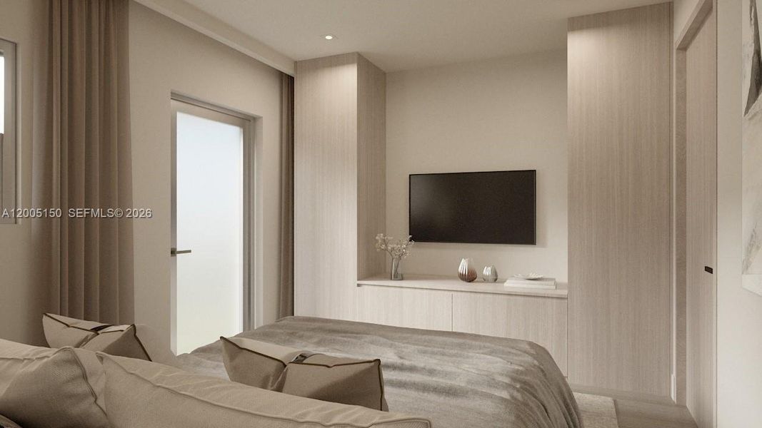 Furnished interior view inside a new home in , Miami Beach (Image 21).