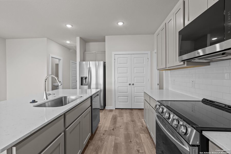 Furnished interior view inside a new home in Applewhite Meadows, San Antonio (Image 7). Furnished interior view inside a new home in Applewhite Meadows, San Antonio (Image 7).