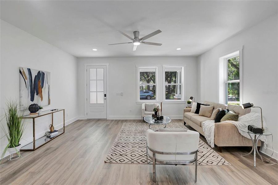 Furnished interior view inside a new home in , Tampa (Image 29). Furnished interior view inside a new home in , Tampa (Image 29).