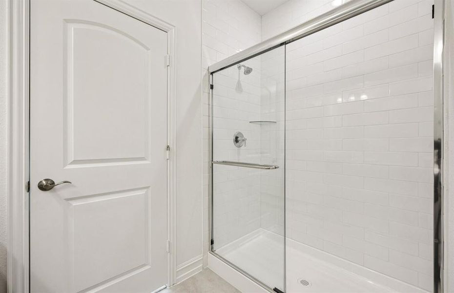 Owner's bath with shower