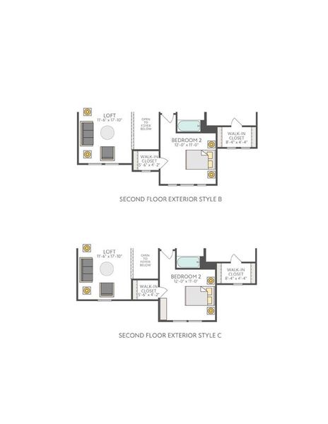 2D floor plan layout of this home in Wolf Ranch, Georgetown, TX (Image 4). 2D floor plan layout of this home in Wolf Ranch, Georgetown, TX (Image 4).