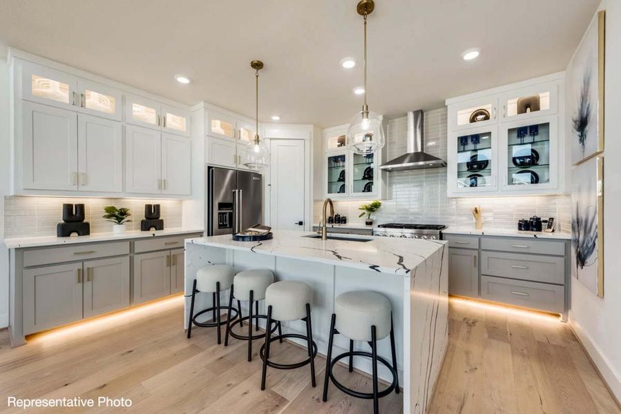 Furnished interior view inside a new home in Trails at Cottonwood Creek, Rowlett (Image 5).