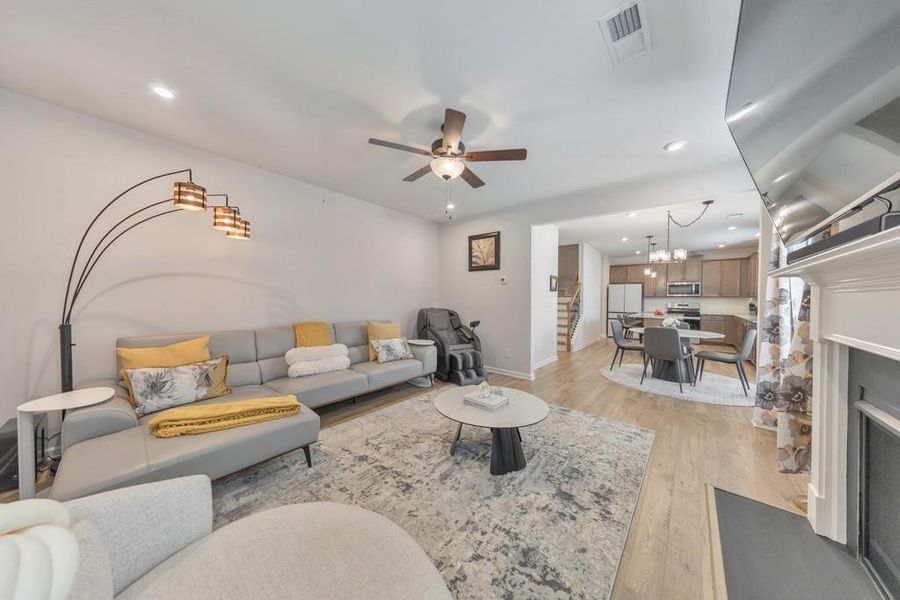 Furnished interior view inside a new home in , Powder Springs (Image 28).