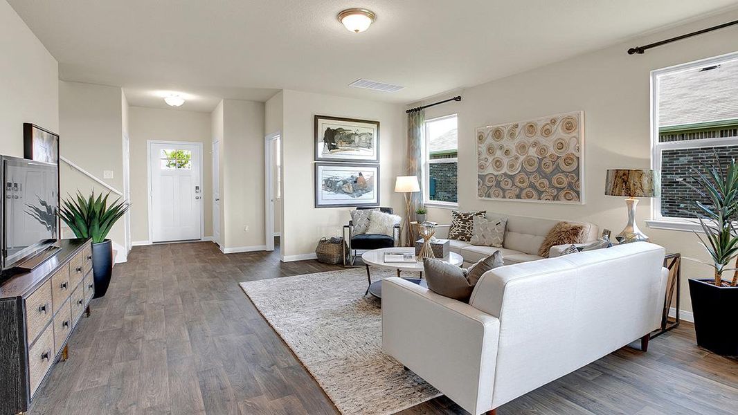 Furnished interior view inside a new home in Southgrove, Kyle (Image 22).