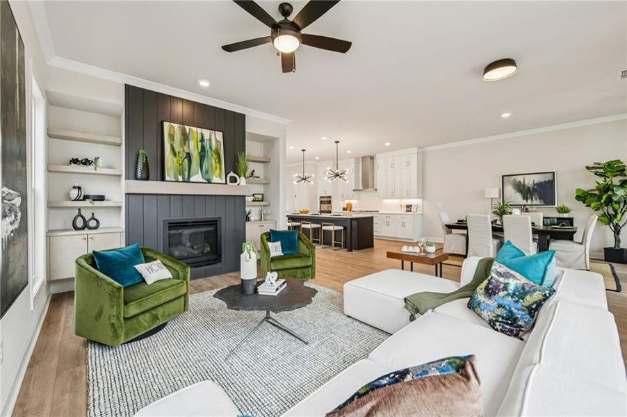 Furnished interior view inside a new home in Waterhaven, Cumming (Image 4).