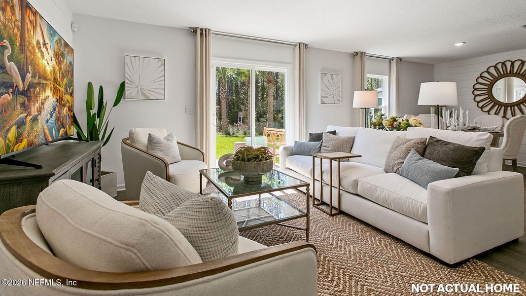 Furnished interior view inside a new home in Copes Landing, Jacksonville (Image 25).