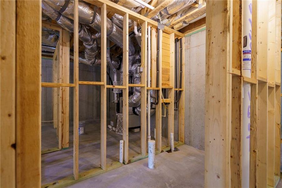In-progress construction of a new home in Malone's Pond, Ball Ground, GA (Image 57).
