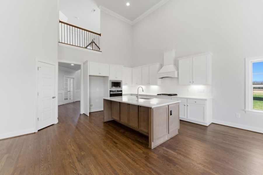 Representative furnished interior of a home built from the Hampton by Keystone Homes NC in Preserve at Carriage Cove, Oak Ridge (Image 16).