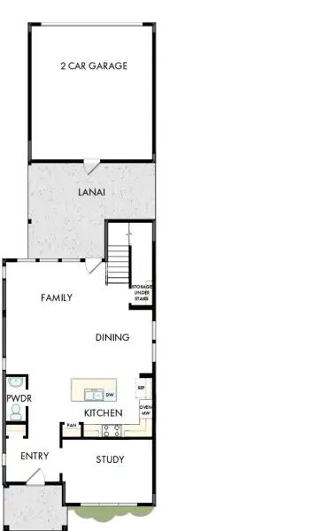 2D floor plan layout of this home in Weslyn Park in Sunbridge 34', St. Cloud, FL (Image 3).