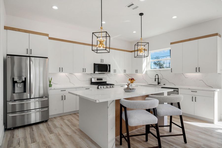 Furnished interior view inside a new home in , Houston (Image 9).