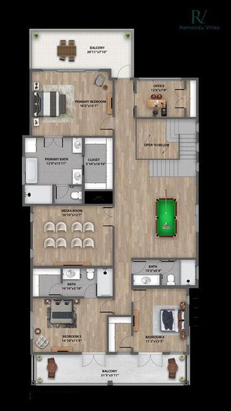 View of floor plan / room layout