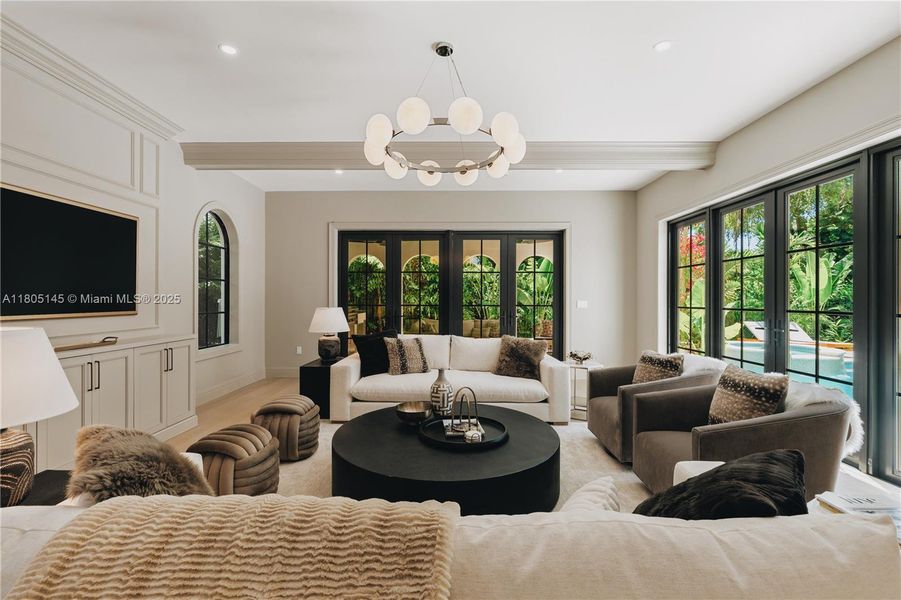 Furnished interior view inside a new home in , Miami (Image 23).