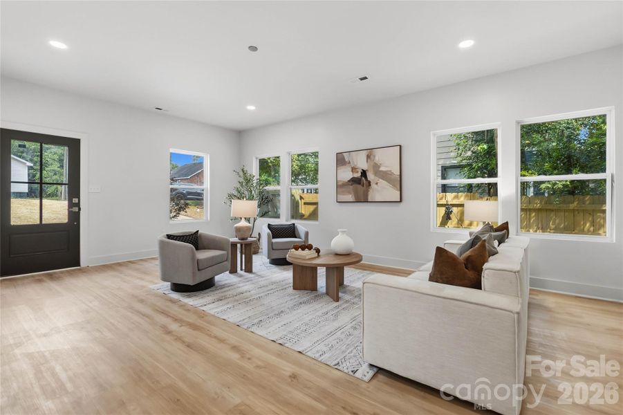 Furnished interior view inside a new home in , Charlotte (Image 38).