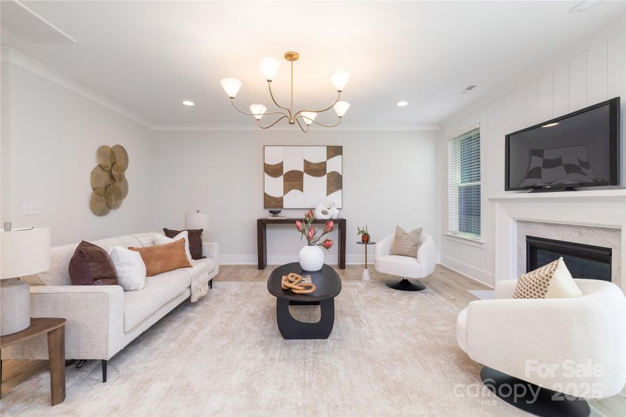 Furnished interior view inside a new home in , Charlotte (Image 6).
