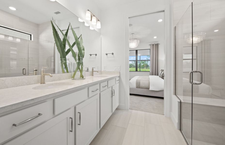 Owner's bathroom with walk-in shower