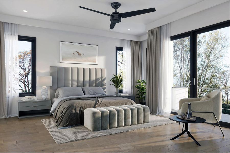 Furnished interior view inside a new home in , Houston (Image 5).
