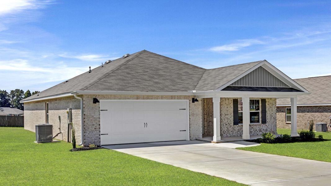 Front exterior of a new home in Bailey Park, Fayetteville, TN, highlighting curb appeal (Image 23).