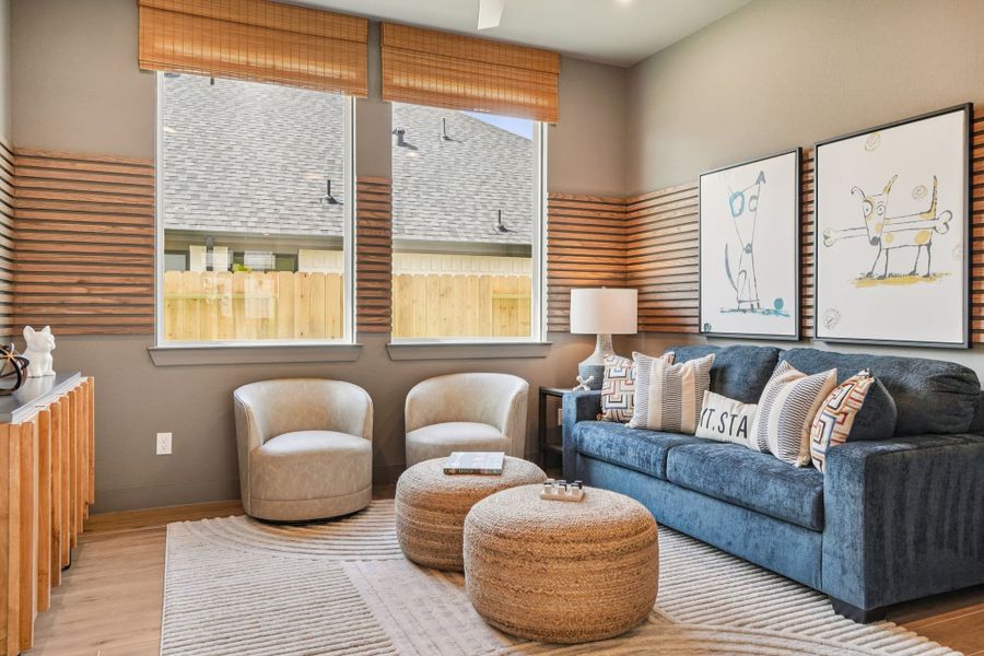 Furnished interior view inside a new home in Wildrye, Waller (Image 36).