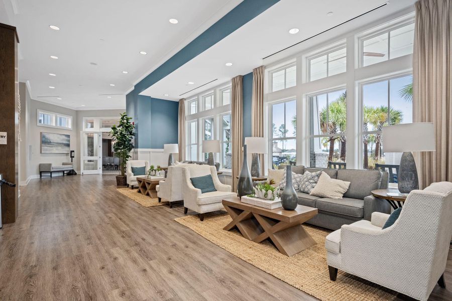 Furnished interior view inside a new home in K. Hovnanian's® Four Seasons at Lakes of Cane Bay, Summerville (Image 46).