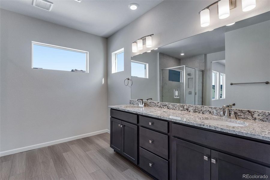 Furnished interior view inside a new home in Medley at Reunion Ridge, Commerce City (Image 26).