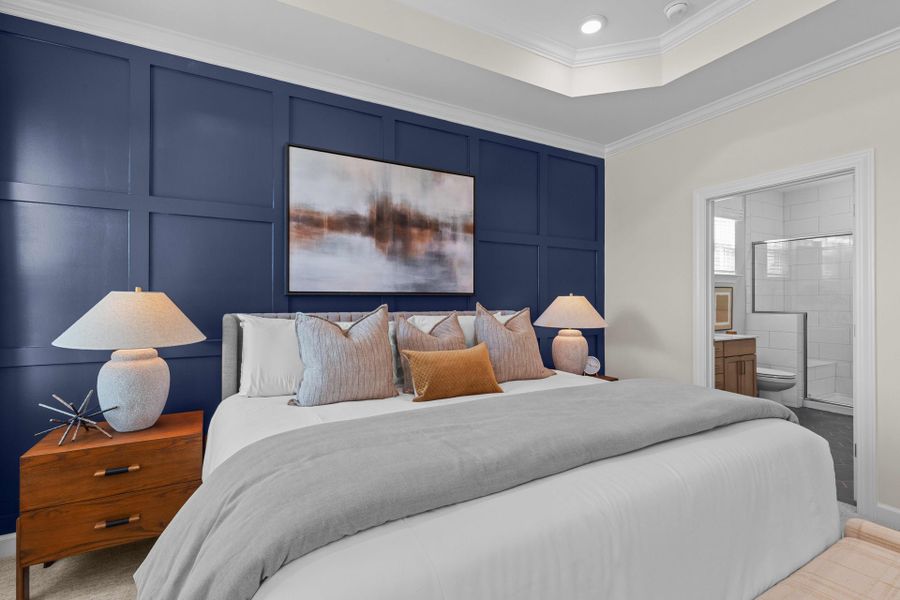 Representative furnished interior of a home built from the The Hibiscus by Chesapeake Homes in Coastal Club of the Carolinas, Calabash (Image 26).