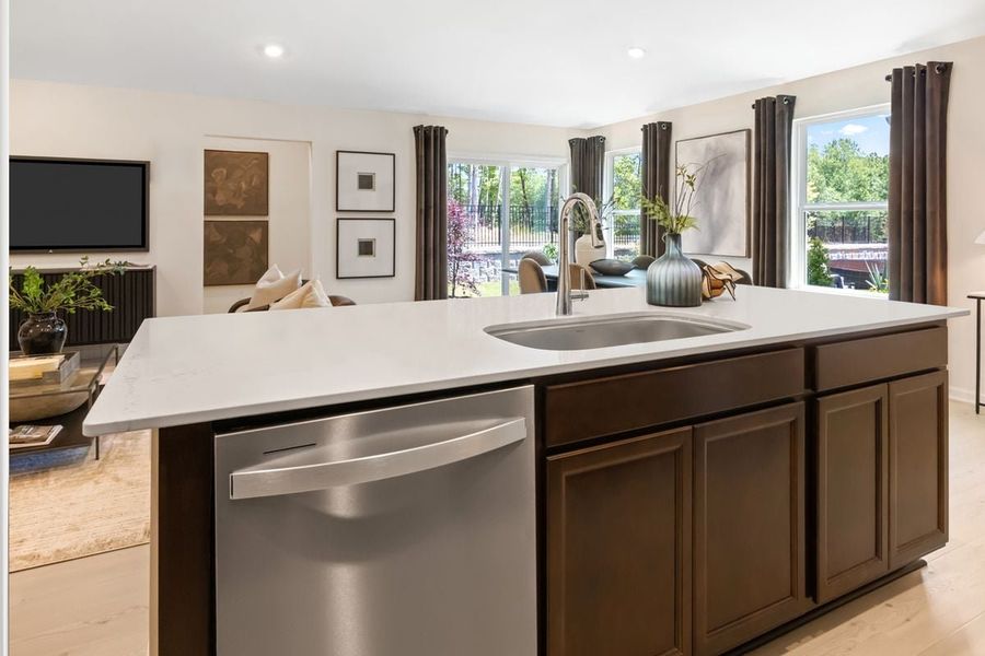 Representative furnished interior of a home built from the 1638 Modeled by KB Home in Jade Creek, Chapel Hill (Image 8). Representative furnished interior of a home built from the 1638 Modeled by KB Home in Jade Creek, Chapel Hill (Image 8).