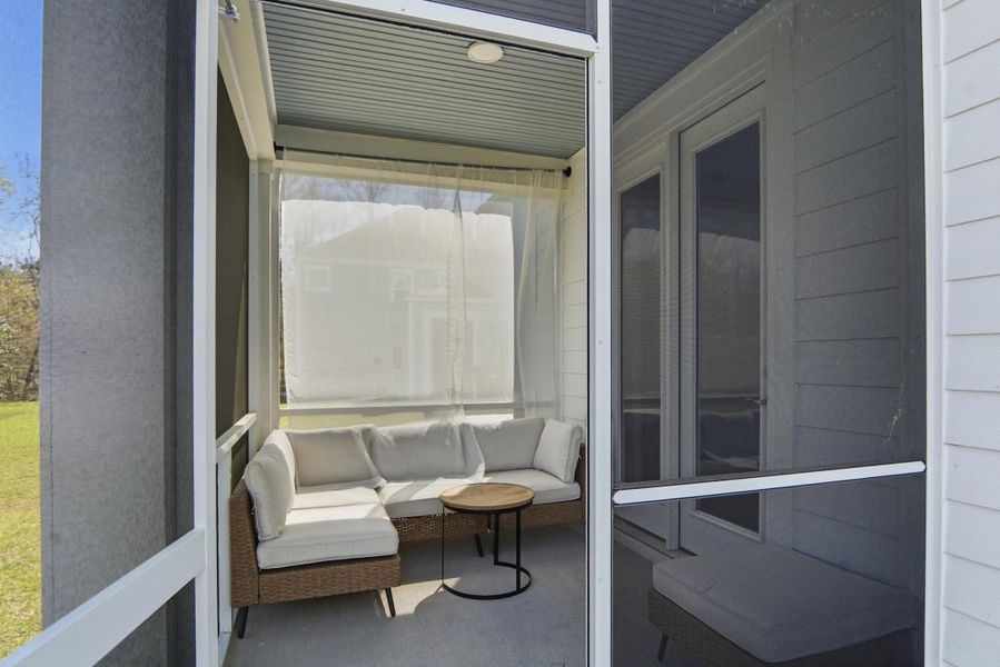 Exterior details and patio area of a home in Founders Corner, Lincolnville (Image 4).